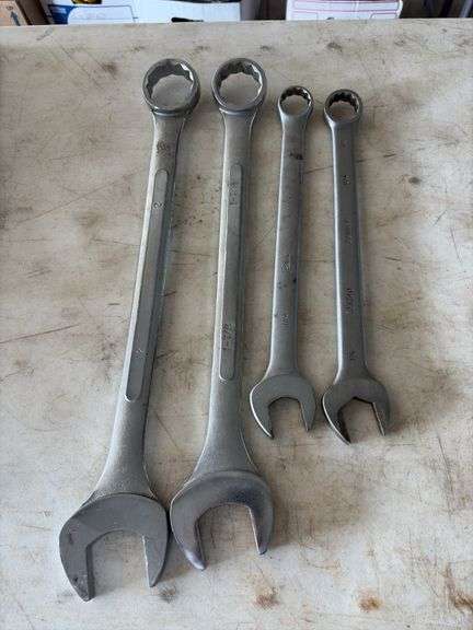 (4) 12pt Combination Wrenches - SAE image