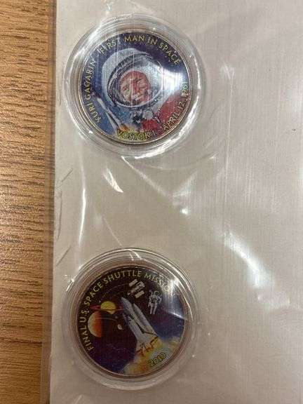 Space Coin Collection Colorized Half Dollars