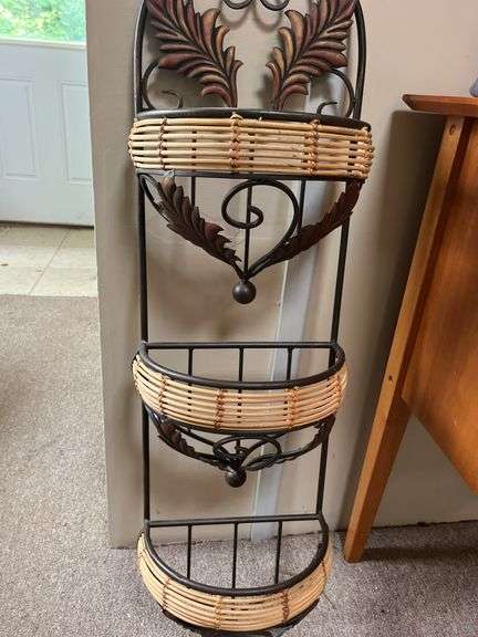 Metal Plant Shelf 3 Basket 43”