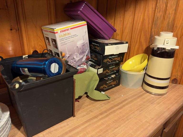 Assorted Dishes, kitchen Supplies, misc