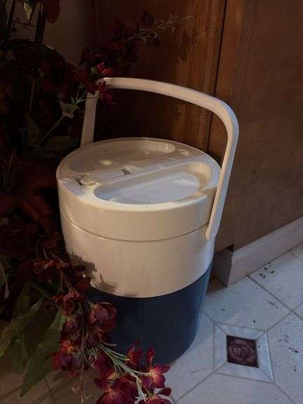 Assorted Floral Decor and Cooler