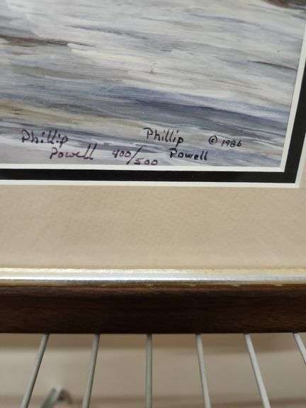 Framed Canadian Geese by Phillip Powell 26"x22" #400/500