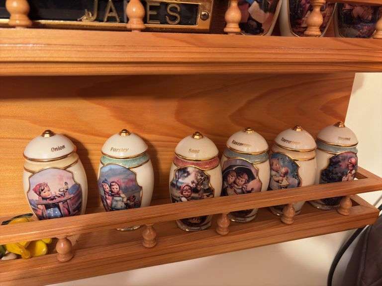 Spice Rack - buyer must remove from wall (screwed in)