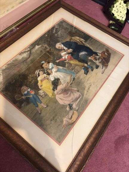 4pcs of Assorted Artwork - one is cracked