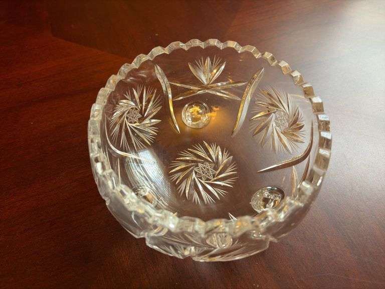 Crystal Footed Candy Bowl