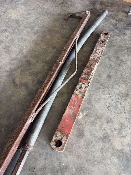 Draw Bar, Homemade Hoist, Bent Spud Bar