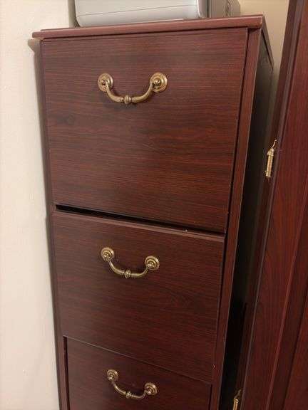 Wooden Filing Cabinet - 54”H x 16”W x 21”D