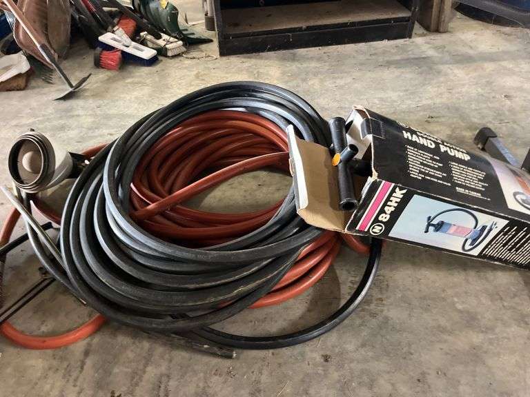 Garden Hoses and Air Pump