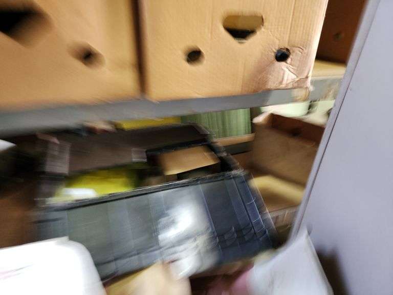 Warehouse Shelving Unit 96"x24"x108" with Contents