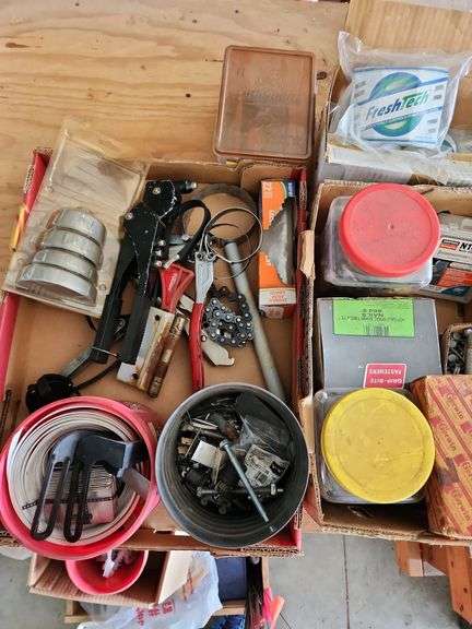 Oil Filter Wrenches, Fasteners, Nails and Assorted Hardware