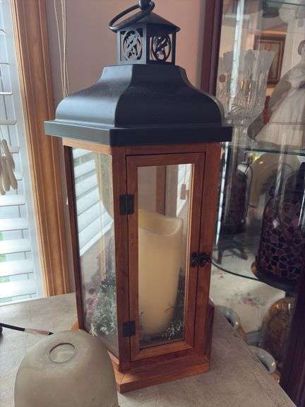 Table Lamp, Lantern and Glass Lamp Cover