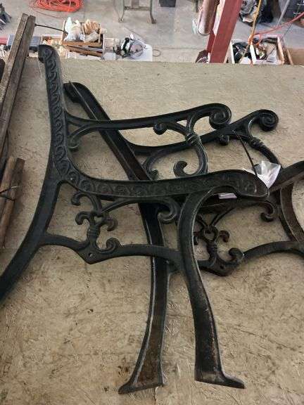Vintage Cast Iron Bench