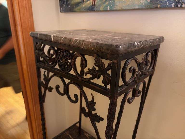 Pair of Granite Top Tables