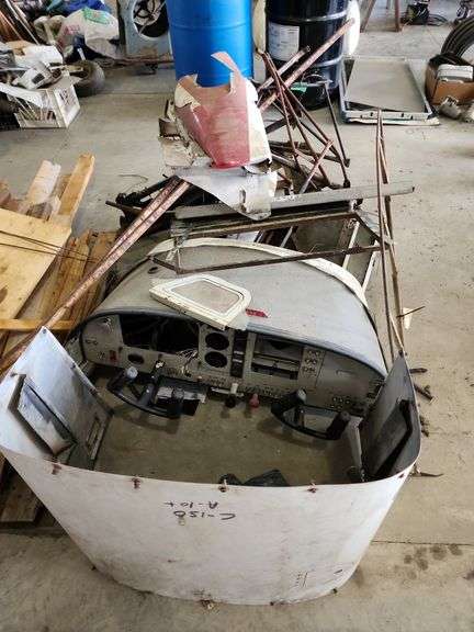 Assorted Aircraft Parts - Engine Cowling, Dash Panel, Frame Pieces - unsure of brands image