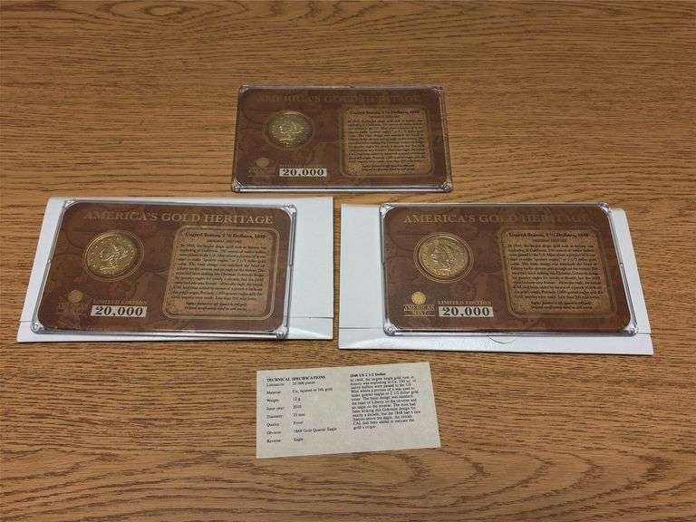 Replica 1848 United States 2.5 Dollar Coins image
