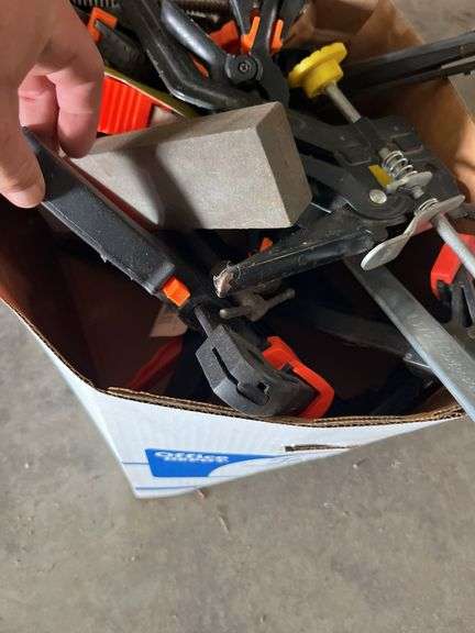 Box Lot of Clamps