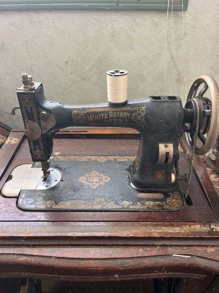 White Rotary Vintage Sewing Machine