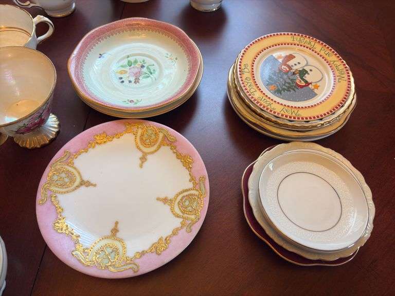 Group of Assorted Teacups and Saucers