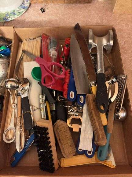 3 Box Lots of Assorted Kitchen Utensils