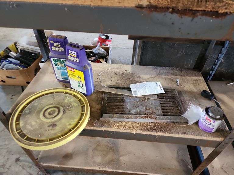2 Shelves 48"x24"x69" and 36"x18"x72" and Contents - Assorted Hardware