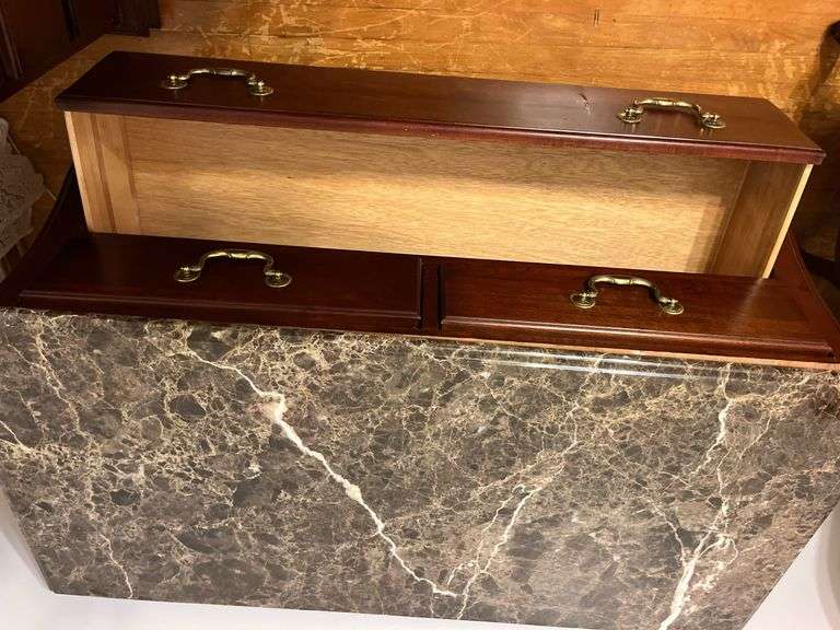 Marble Top Dresser 44”x31”x32”