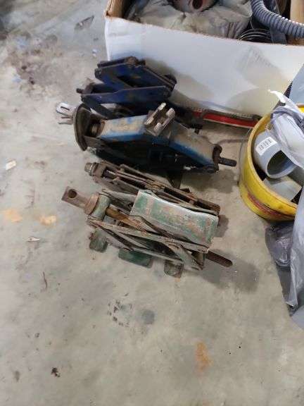 4 Car Jacks and Miscellaneous Electrical Supplies