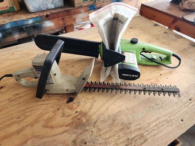 Ide Electric 16" Hedge Trimmer and Electric Portland Chainsaw