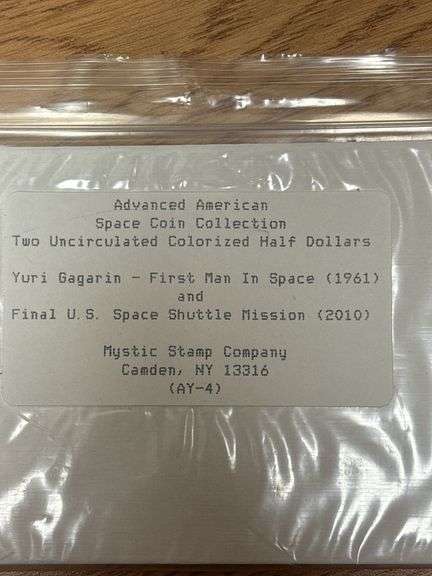 Space Coin Collection Colorized Half Dollars