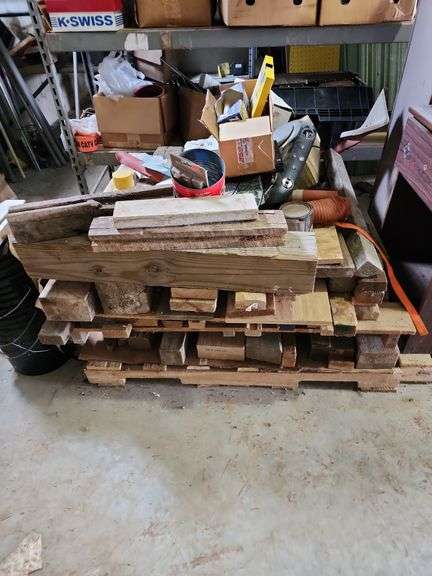 Contents of Pallet - Scrap Wood of Various Sizes image
