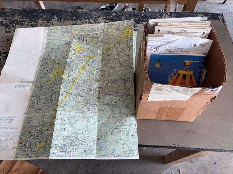 Box of Paper Aviation Maps image