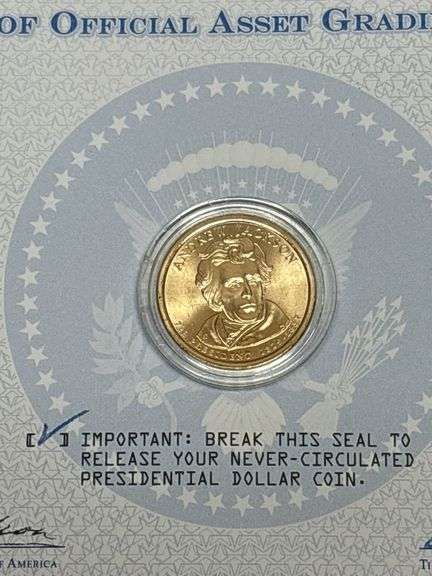 (5) 2008 Presidential Dollar Coins - Andrew Jackson - Never Circulated