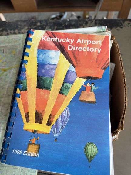 Box of Paper Aviation Maps