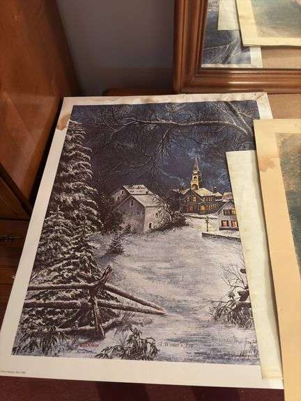 Collection of Prints - some water damaged