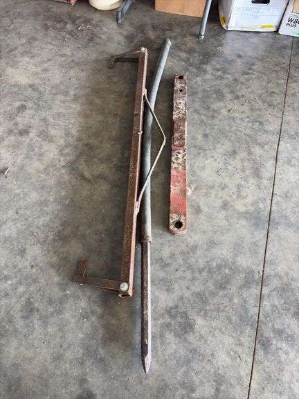 Draw Bar, Homemade Hoist, Bent Spud Bar image
