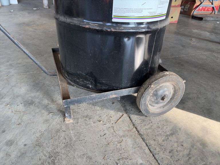 Barrel Dolly & Empty Barrel