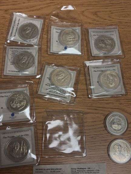 (10) Commemorative George Washington $10 Coins