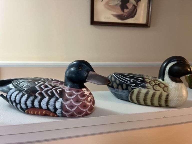 5 Wooden Ducks