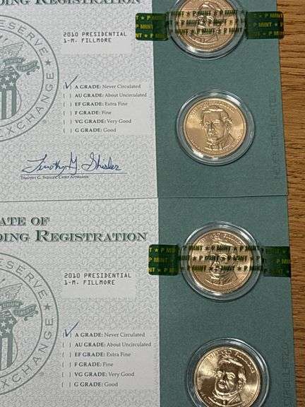 Assorted Presidential $1 Coins