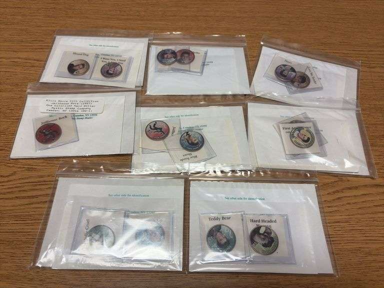 Elvis Presley Colorized JFK Half Dollars image