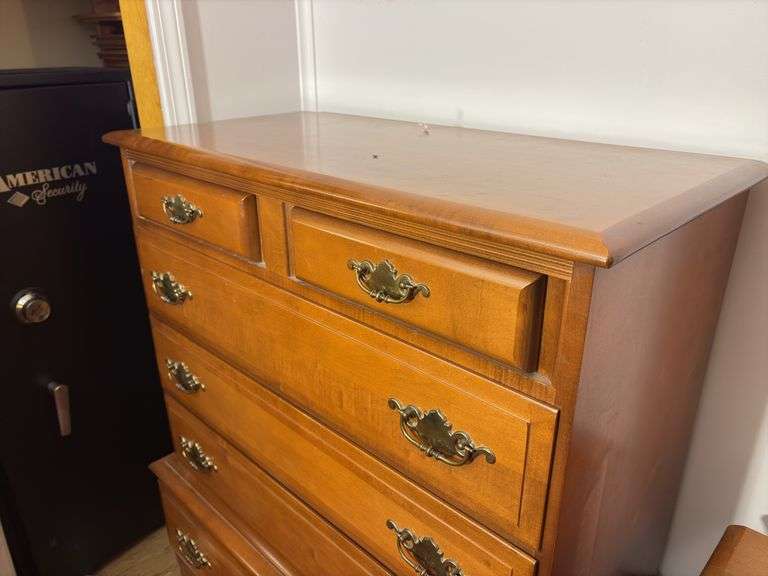 7 Drawer Dresser - located in basement - buyer is responsible for removal - 50”H x 38”W x 19”D