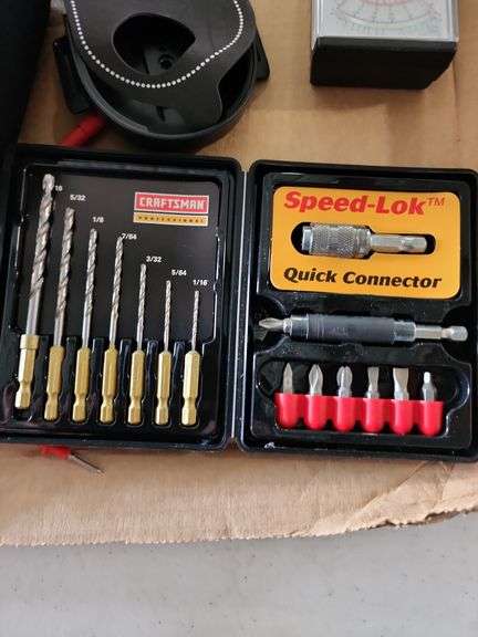 Ryobi Laser Level ELL001, Digital Multimeter, Craftsman Bit Set