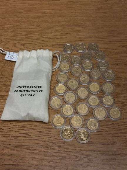 Assorted US State Quarters Gold Plated image