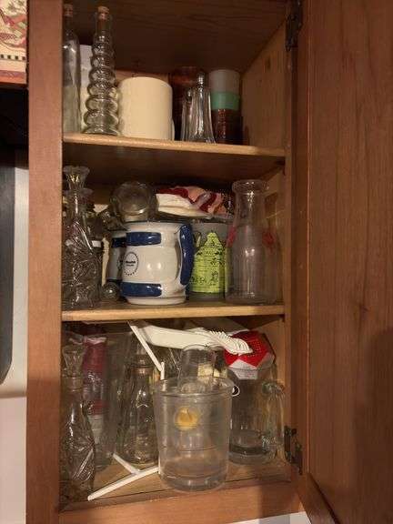 Contents of 3 Kitchen Cabinets
