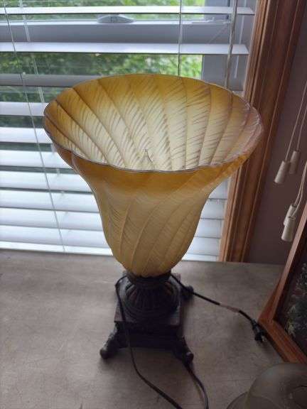 Table Lamp, Lantern and Glass Lamp Cover