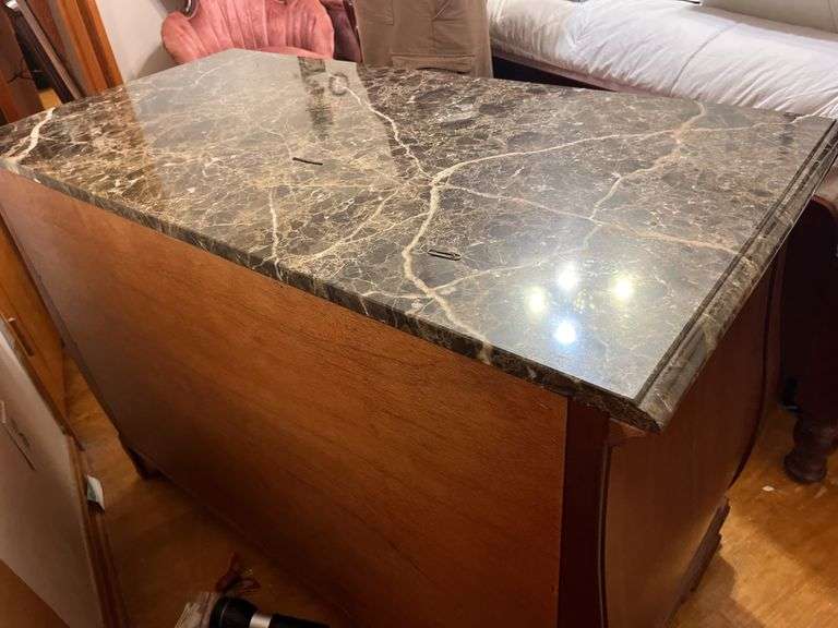 Marble top Dresser 44”xx31”x22”