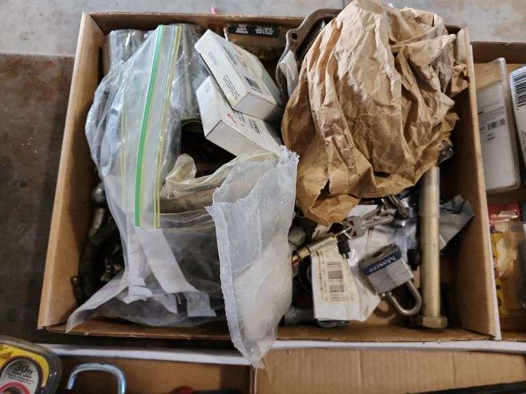 7 Flats of Assorted Hardware and Miscellaneous Shop Supplies