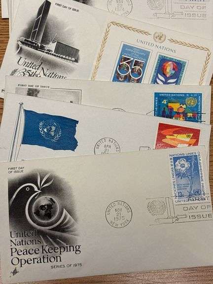 Large Collection of United Nation Stamps, US Stamps, Misc