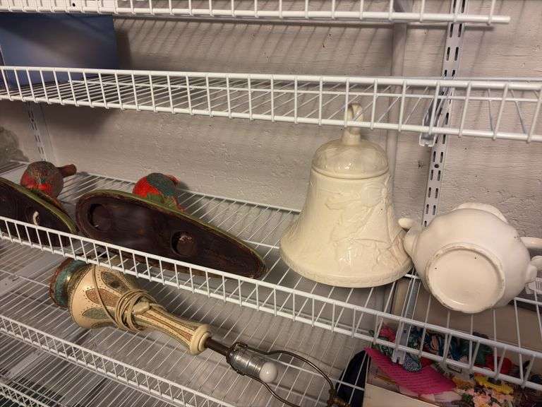 Contents of Wire Racks - glassware & household