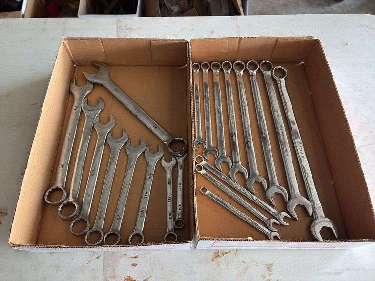 2 Box Lots of 12pt SAE Combination Wrenches image