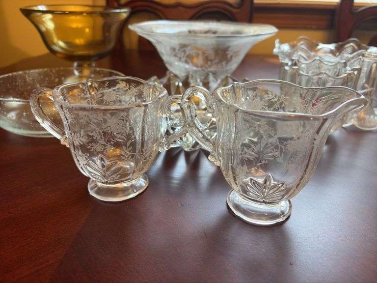 Glass Bowls, Cups, misc